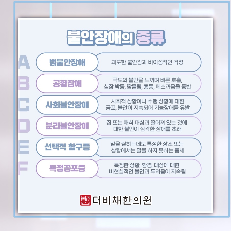 사소한 일에도 걱정이 커지는 불안장애의 특징